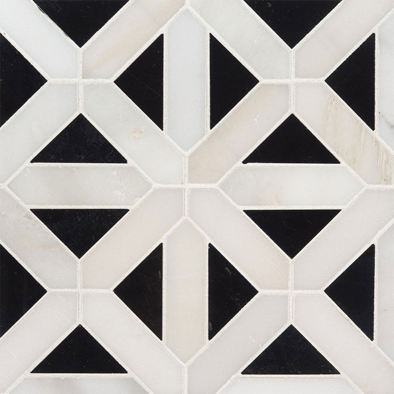 MS International Decorative Mosaic 12" x 12" Retro Fretwork
