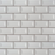MS International Domino 12" x 12" Inverted Beveled 3" x 6" Gray