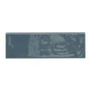 MS International Urbano 4" x 12" Glossy Bullnose Navy