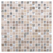 Daltile Marvel 0.625" x 0.625" Straight Joint Mosaic 12" x 12" Mixed Whimsical