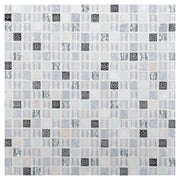 Daltile Marvel 0.625" x 0.625" Straight Joint Mosaic 12" x 12" Mixed Opal