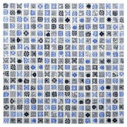 Daltile Marvel 0.625" x 0.625" Straight Joint Mosaic 12" x 12" Mixed Artistry