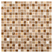 Daltile Marvel 0.625" x 0.625" Straight Joint Mosaic 12" x 12" Mixed Allure