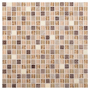 Daltile Marvel 0.625" x 0.625" Straight Joint Mosaic 12" x 12" Mixed Gemstone