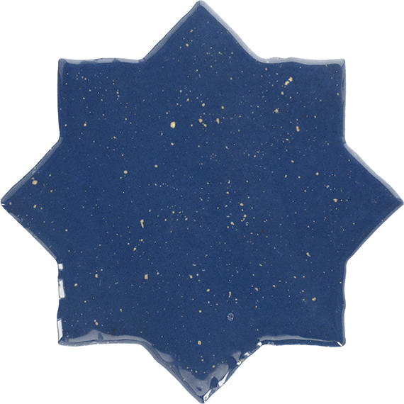 Marazzi Constellaire 8" x 8" Star Handcrafted Glossy Nova