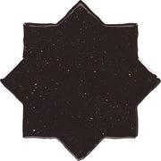 Marazzi Constellaire 8" x 8" Star Handcrafted Glossy Eclipse