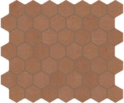 Marazzi Moroccan Concrete 1.5" Hexagon Mosaic Terra Cotta
