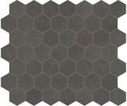 Marazzi Moroccan Concrete 1.5" Hexagon Mosaic Charcoal