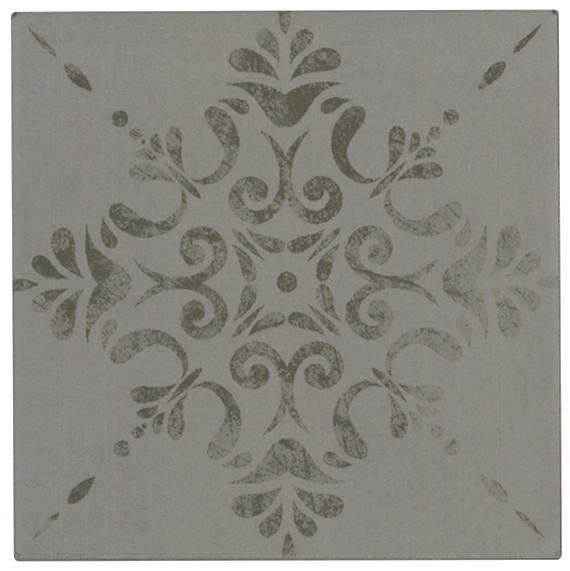 Marazzi Moroccan Concrete 8" x 8" Deco Aziza - Gray