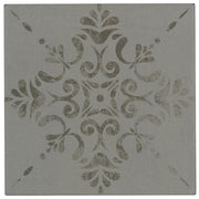 Marazzi Moroccan Concrete 8" x 8" Deco Aziza - Gray