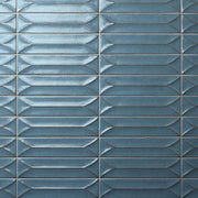 Marazzi Terramater 3.5" x 15" Wave Crest Glossy Laguna