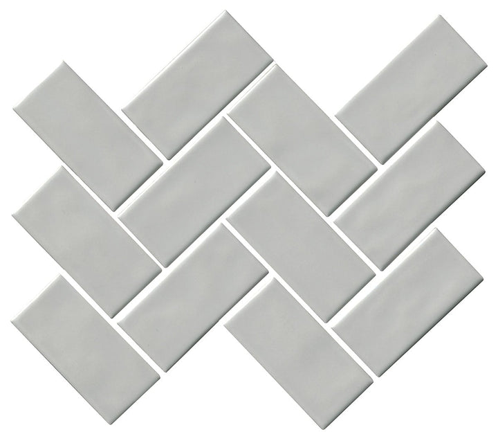 Marazzi Artezen 2" x 4" Herringbone Ideal Gray