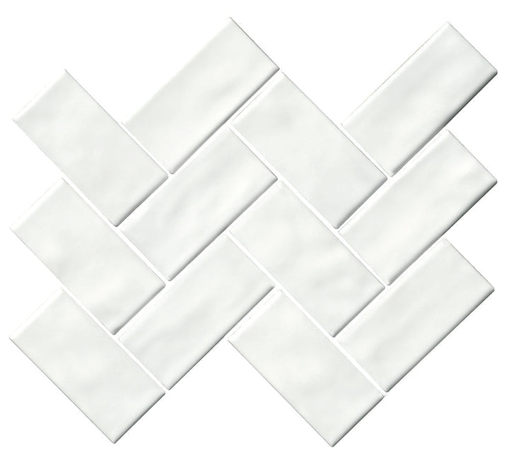 Marazzi Artezen 2" x 4" Herringbone Elegant White