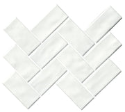 Marazzi Artezen 2" x 4" Herringbone Elegant White
