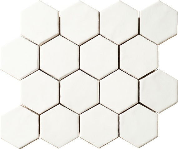 Marazzi Artistic Reflections 3" x 3" Hexagon Matte Matte Artic