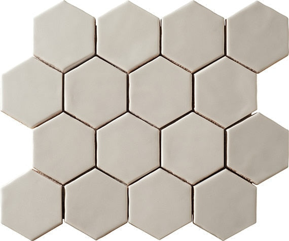 Marazzi Artistic Reflections 3" x 3" Hexagon Matte Matte Mist