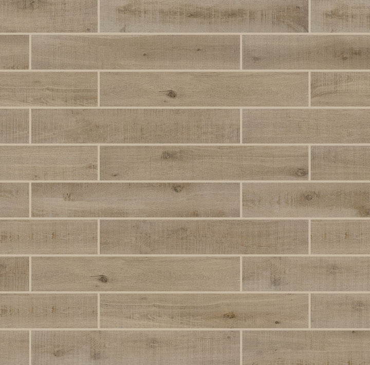Marazzi Chateau Reserve 6" x 48" Stepwise Hickory Grove