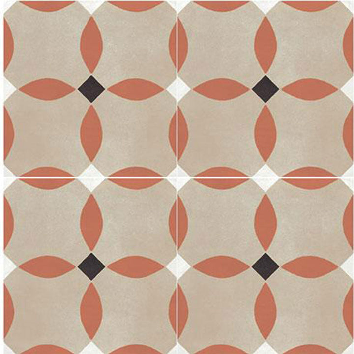 Marazzi D Segni Color 8" x 8" Deco Monarch