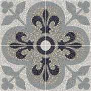 Marazzi D Segni Terrazzo 8" x 8" Deco Fleur-De-Lis