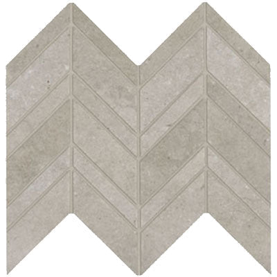 Marazzi Modern Formation 12" x 13" Chevron Headland Fog