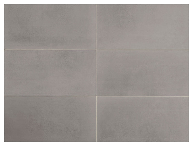 Marazzi Moroccan Concrete 12" x 24" Stepwise Matte Gray