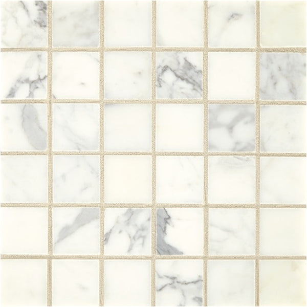 Daltile Marble 2" x 2" Honed Mosaic 12" x 12" Statuario