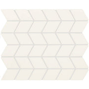 Daltile Color Wheel Retro 2" x 3" Chevron Mosaic 11" x 13" Matte Matte Arctic White