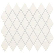 Daltile Color Wheel Retro 2" x 3" Harlequin Mosaic 12" x 13" Matte Matte Arctic White