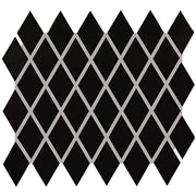 Daltile Color Wheel Retro 2" x 3" Harlequin Mosaic 12" x 13" Matte Matte Black