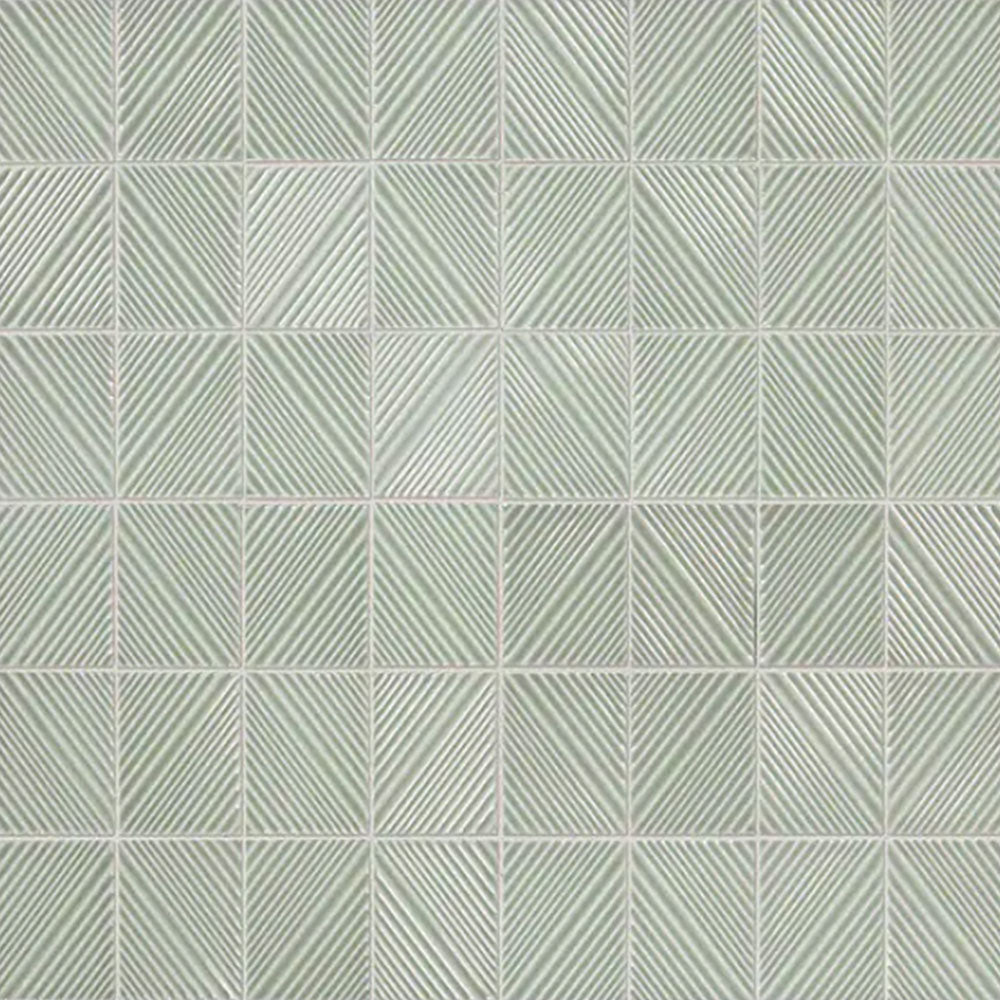 Daltile Revalia Remix 3" x 4" Structural Mosaic 12" x 16" Moss
