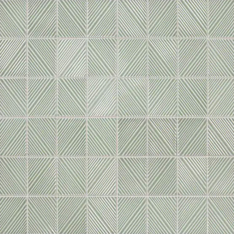 Daltile Revalia Remix 3" x 4" Structural Mosaic 12" x 16" Moss