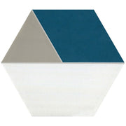 Daltile Bee Hive Medley 8.5" x 10" Deco Multiplex Blue/Taupe