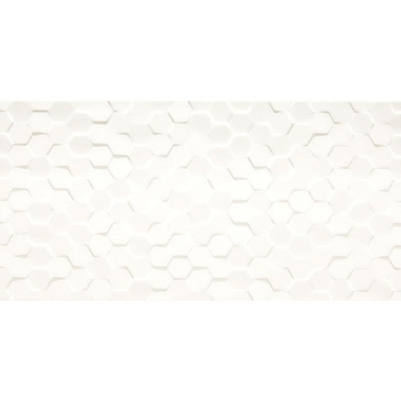 Daltile Multitude 12" x 24" Hex Origami White