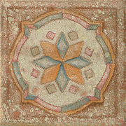 Bedrosians Cotto Nature 3" x 3" Deco Tira Sandro Hand Painted