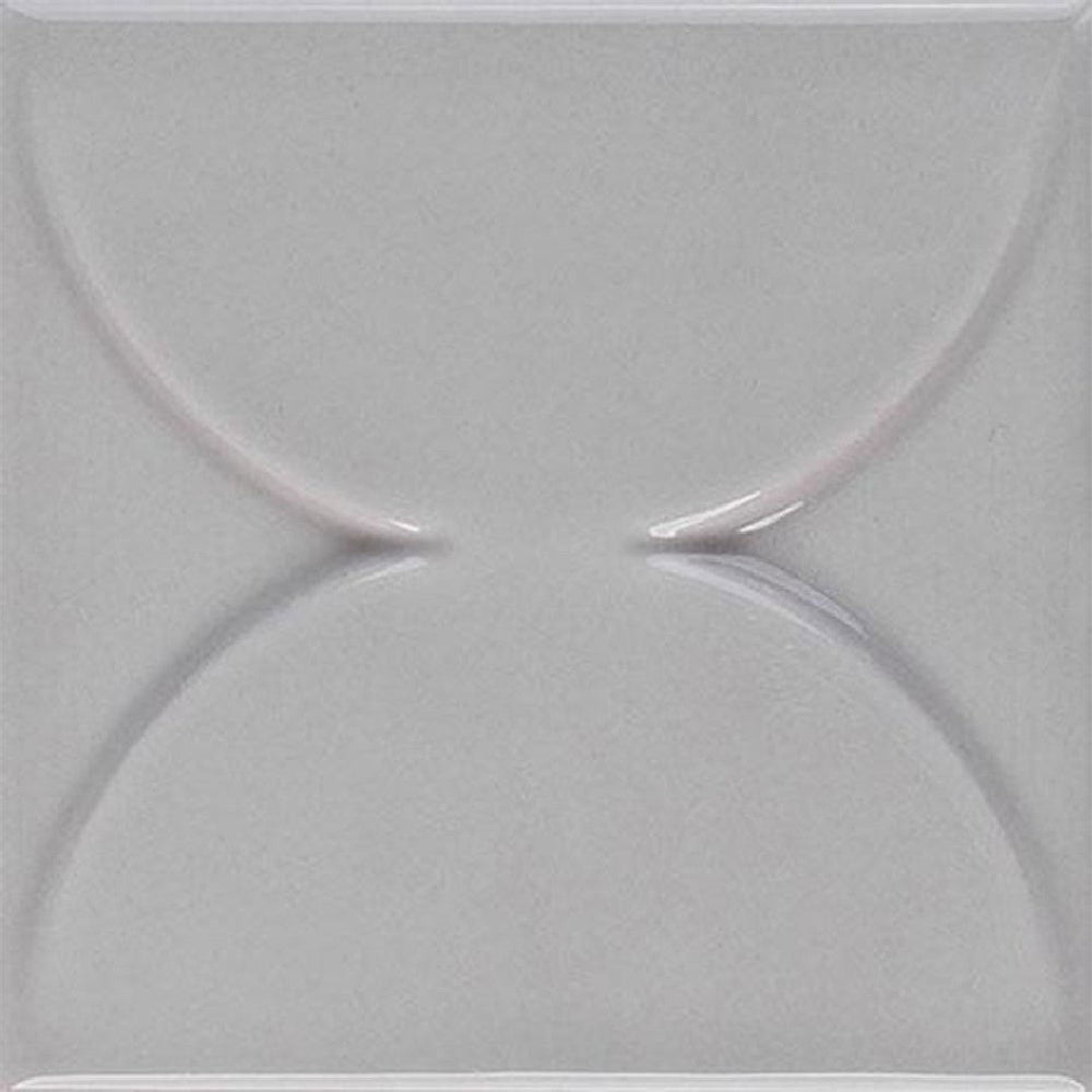 Marazzi Nu_Tempo 4" x 4" Arc Glossy Silver Lining