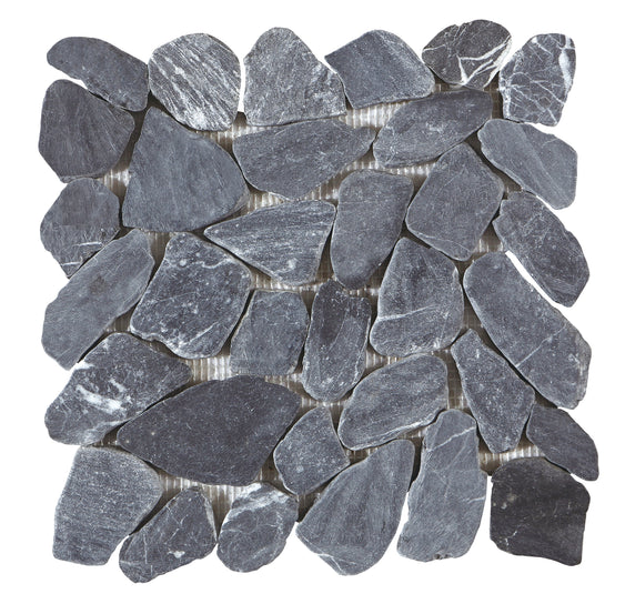 Emser Opuscar 12" X 12" Grand Pebble Mosaic Dusk