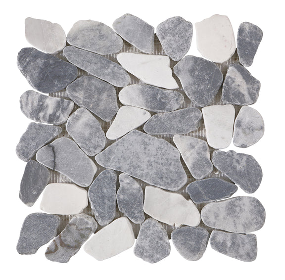 Emser Opuscar 12" X 12" Grand Pebble Mosaic Evening