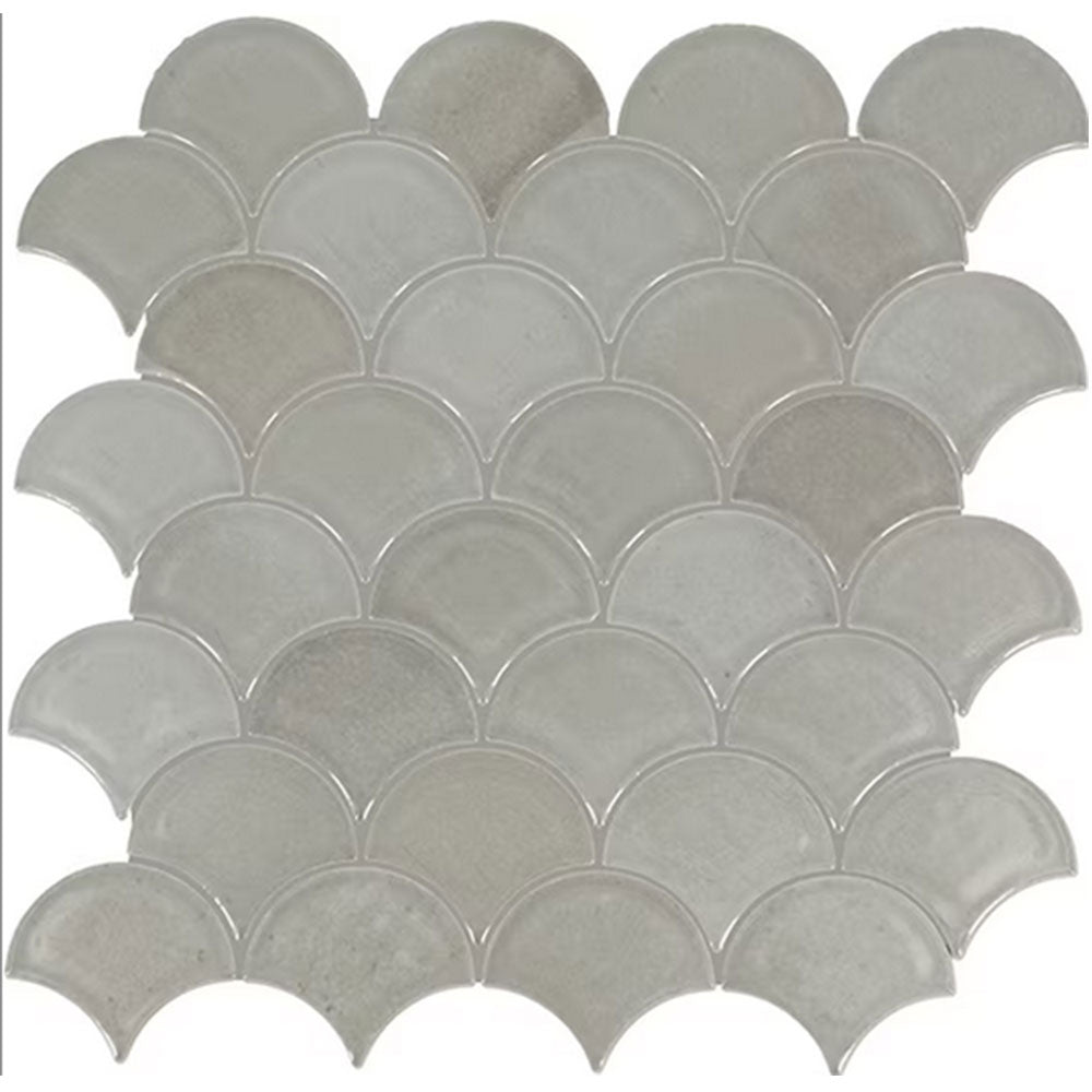 Daltile Miramo 3" Fan Mosaic 13" x 13" Oyster