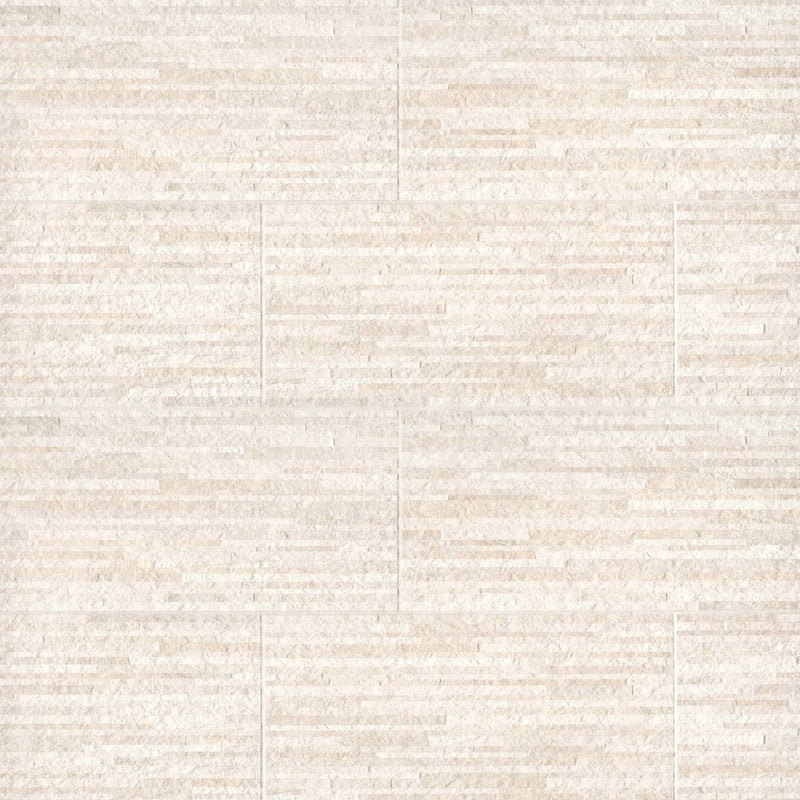 Bedrosians Purestone 12" x 24" Muretto Textured Beige