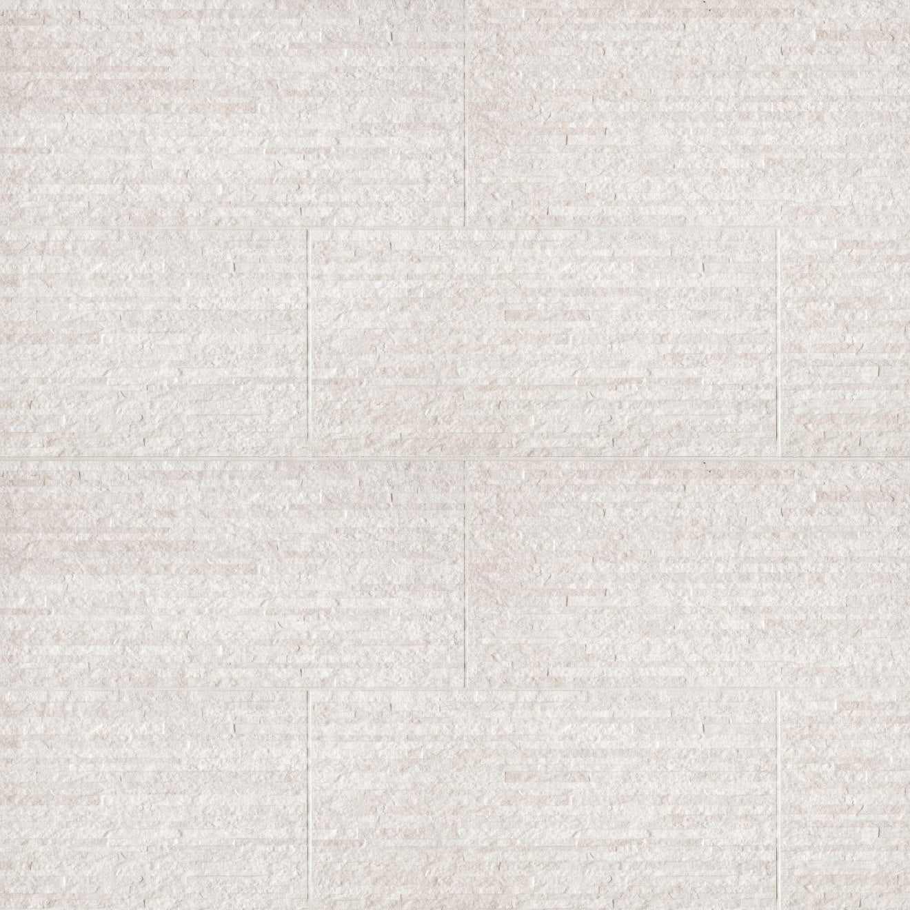 Bedrosians Purestone 12" x 24" Muretto Textured Bianco