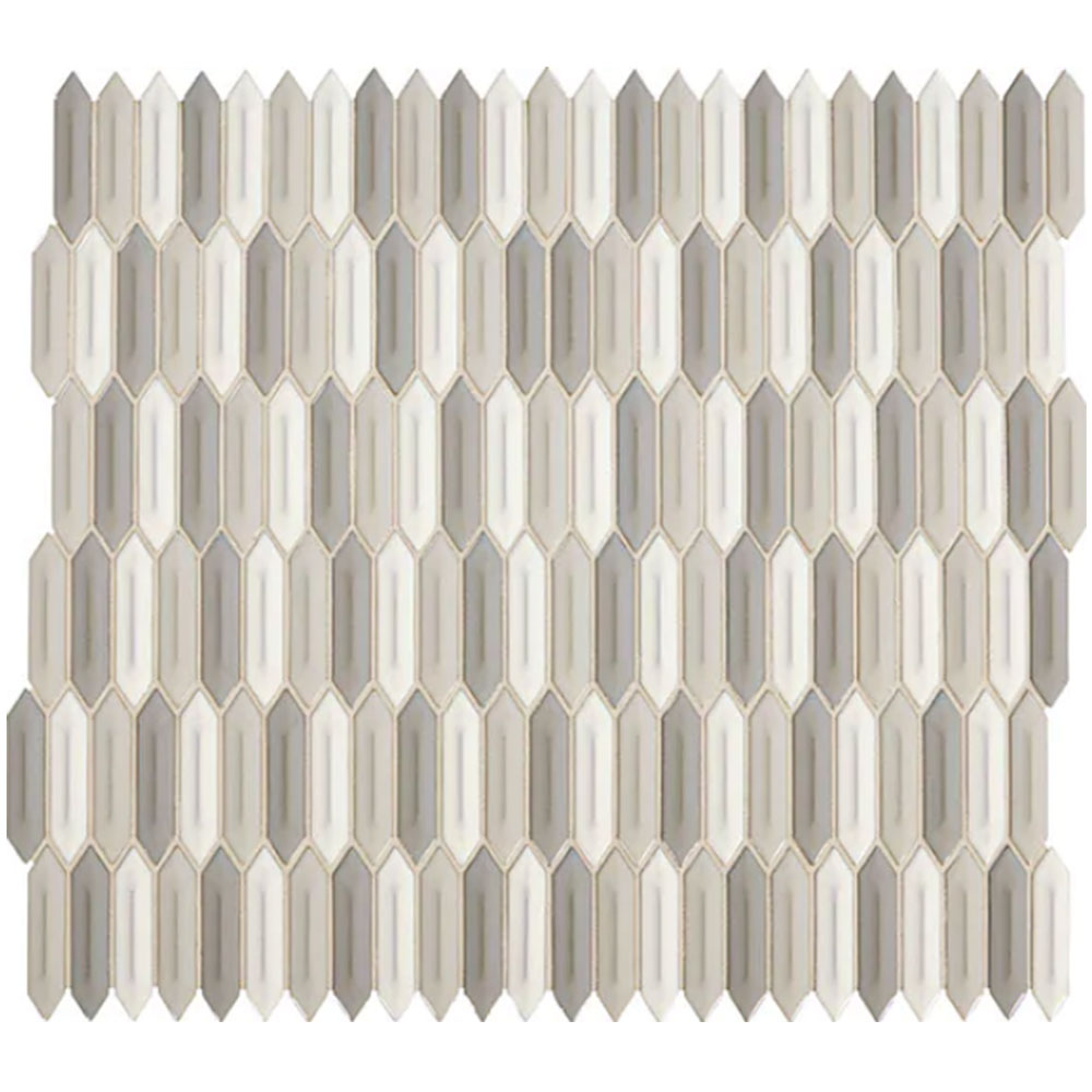 Daltile Revalia Remix 1" x 4" Mosaic 12" x 13" Peaceful Blend