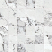 Daltile Marble Attache Lavish 2" x 2" Straight Joint Mosaic 12" x 12" Pearl Arabesque