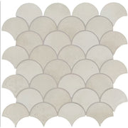 Daltile Miramo 3" Fan Mosaic 13" x 13" Pearl
