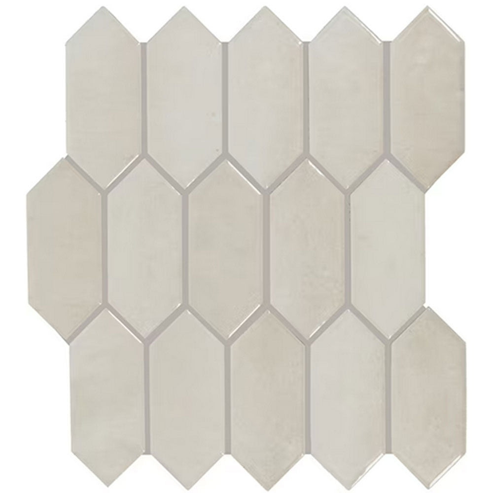 Daltile Miramo 2" x 5" Picket Mosaic 12" x 11" Pearl