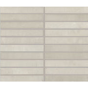 Daltile Miramo 1" x 6" Straight Joint Mosaic 12" x 10" Pearl