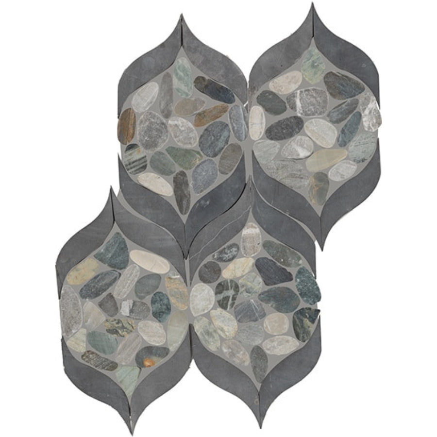Daltile Pebble Oasis 15" x 12" Petal Pebble Coastal