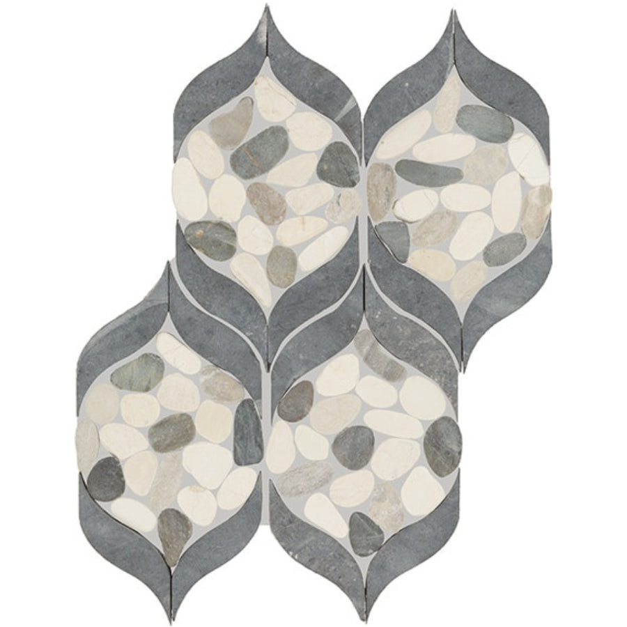 Daltile Pebble Oasis 15" x 12" Petal Pebble Harbor