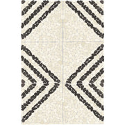 Daltile Pebble Oasis 12" x 12" Striped Pebble Icicle