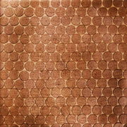 Daltile Metallica 1" x 1" Penny Rounds Mosaic 12" x 12" Oxidized Copper