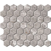 Daltile Perpetuo 1.5" Hexagon Mosaic 14" x 12" Eternal Grey
